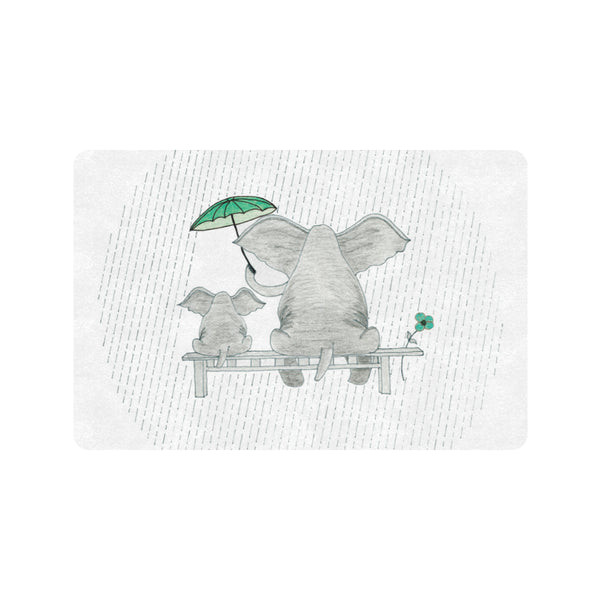 Elephant Mumma Love - Green - Doormat