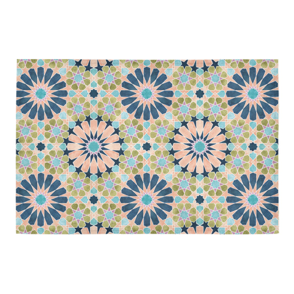 Alhambra Tile - Living Coral - Full Pattern - Door Mat