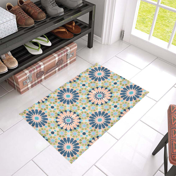 Alhambra Tile - Living Coral - Full Pattern - Door Mat