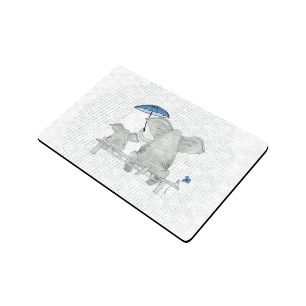 Elephant Mumma Love - Blue - Doormat