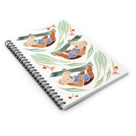 Swinging Koalas - Spiral Notebook