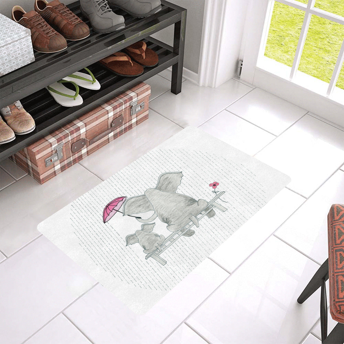 Elephant Mumma Love - Pink - Doormat