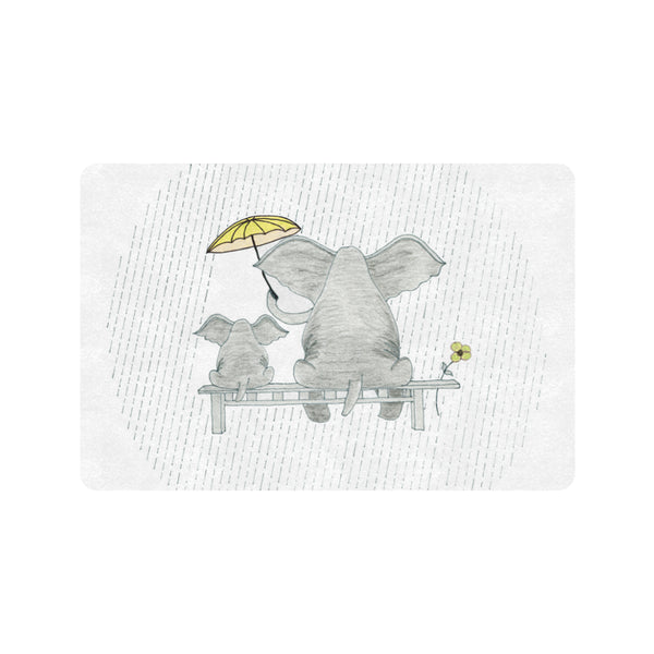 Elephant Mumma Love - Yellow - Doormat