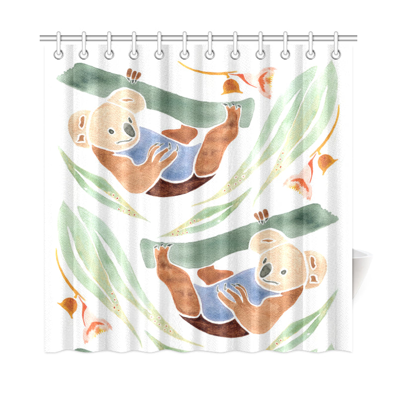 Swinging Koalas - Shower Curtain 72" * 72"