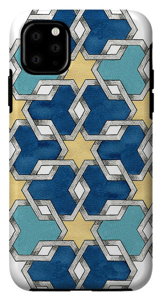 Esrefoglu - Blue Aqua Yellow - iPhone Case