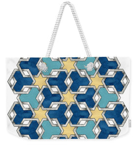 Esrefoglu - Blue Aqua Yellow - Weekender Tote Bag