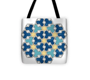 Esrefoglu - Blue Aqua Yellow - Tote Bag