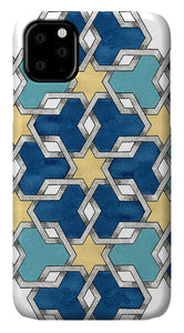 Esrefoglu - Blue Aqua Yellow - iPhone Case