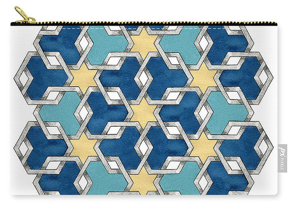 Esrefoglu - Blue Aqua Yellow - Carry-All Pouch