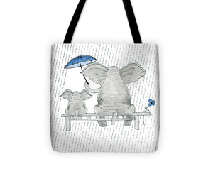 Elephant Mumma Love - Blue - Tote Bag