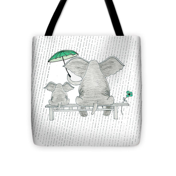 Elephant Mumma Love - Green - Tote Bag