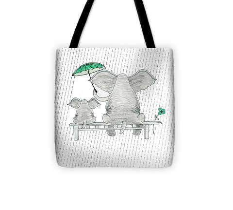 Elephant Mumma Love - Green - Tote Bag