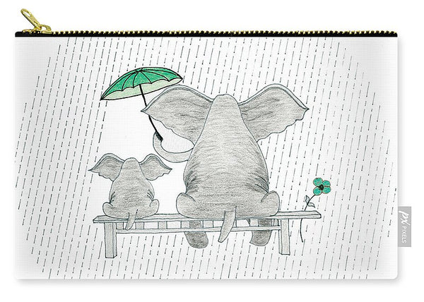 Elephant Mumma Love - Green - Carry-All Pouch