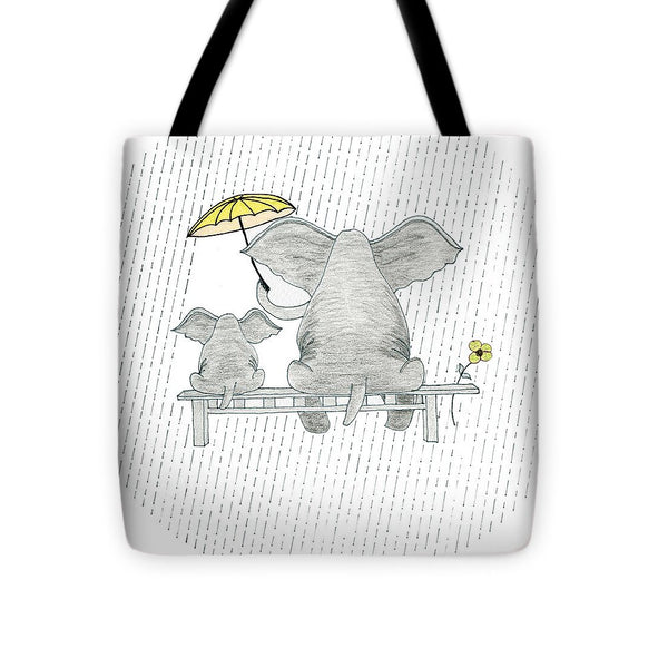 Elephant Mumma Love - Yellow - Tote Bag