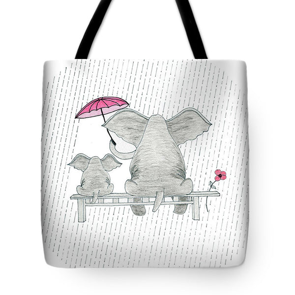 Elephant Mumma Love - Pink - Tote Bag