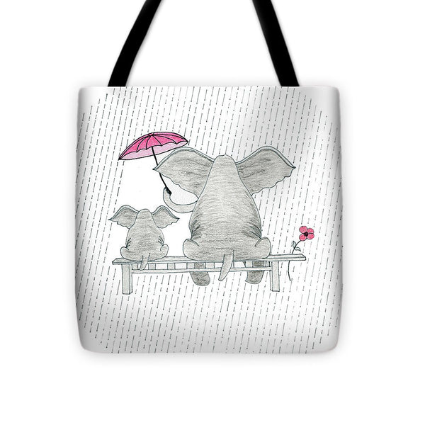 Elephant Mumma Love - Pink - Tote Bag