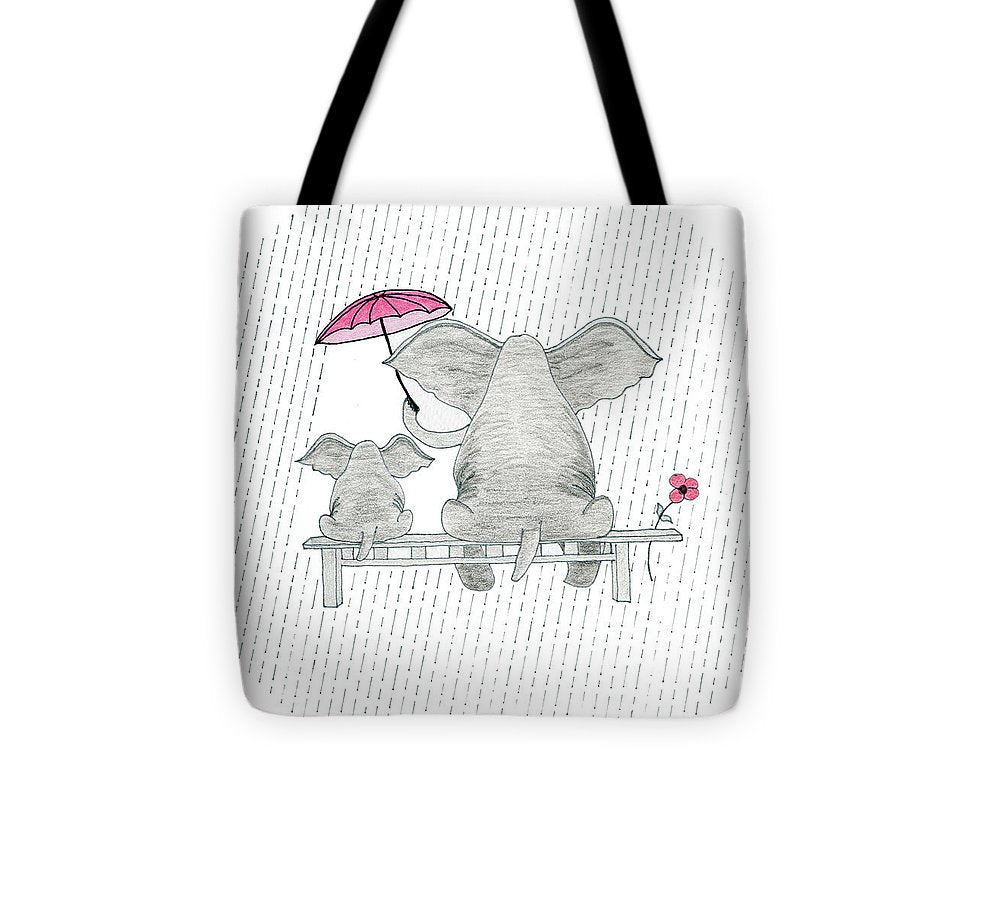 Elephant Mumma Love - Pink - Tote Bag