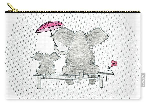 Elephant Mumma Love - Pink - Carry-All Pouch