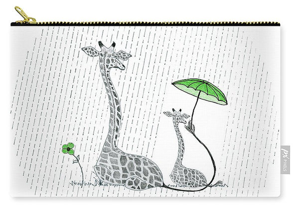 Giraffe Mumma Love - Green - Carry-All Pouch