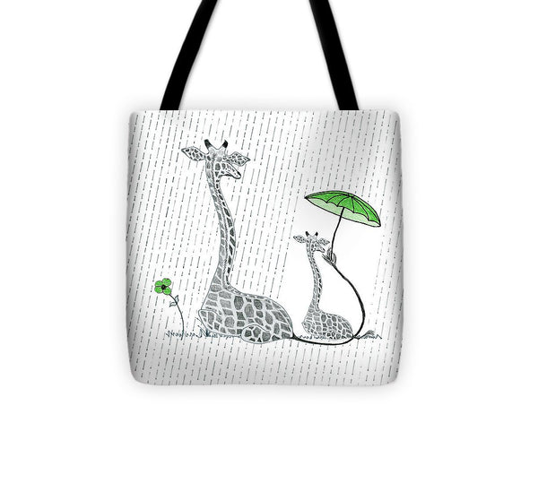 Giraffe Mumma Love - Green - Tote Bag