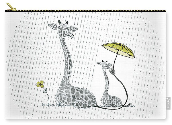 Giraffe Mumma Love - Yellow - Carry-All Pouch