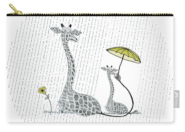 Giraffe Mumma Love - Yellow - Carry-All Pouch