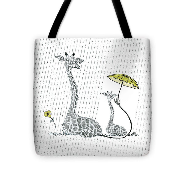 Giraffe Mumma Love - Yellow - Tote Bag