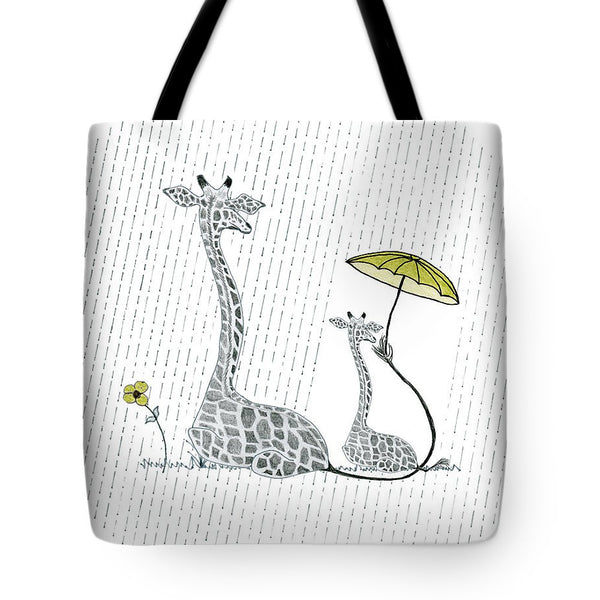 Giraffe Mumma Love - Yellow - Tote Bag