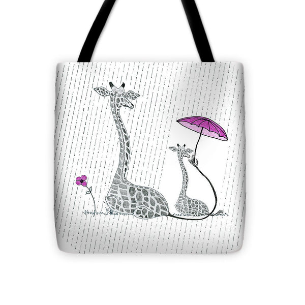 Giraffe Mumma Love - Pink - Tote Bag