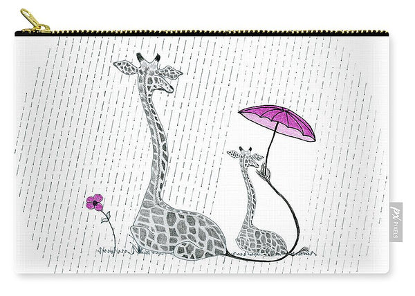 Giraffe Mumma Love - Pink - Carry-All Pouch