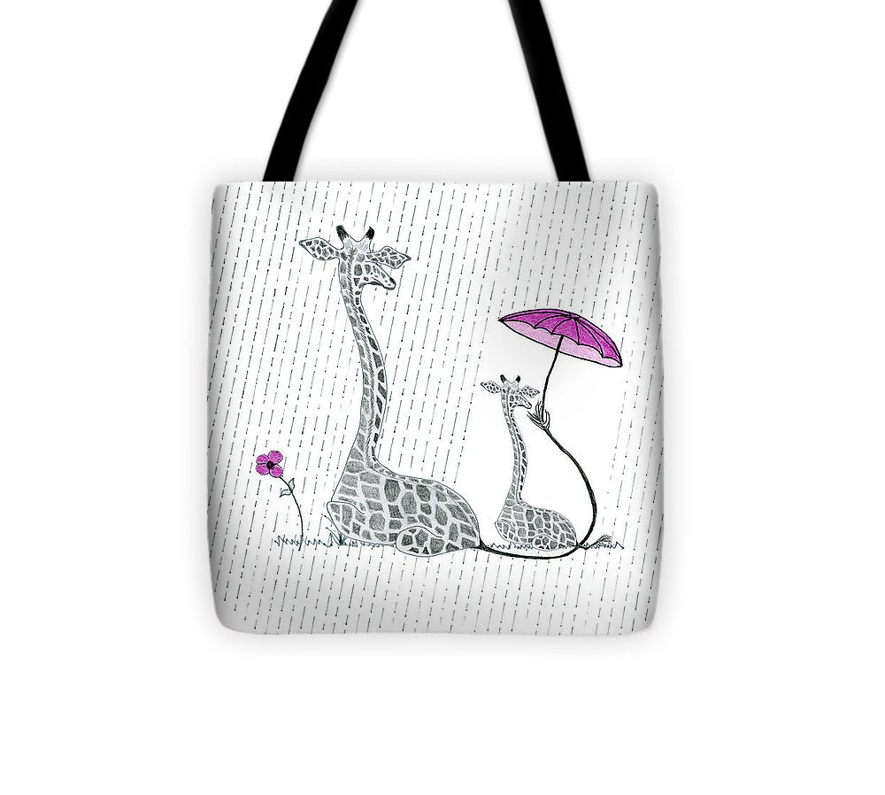 Giraffe Mumma Love - Pink - Tote Bag