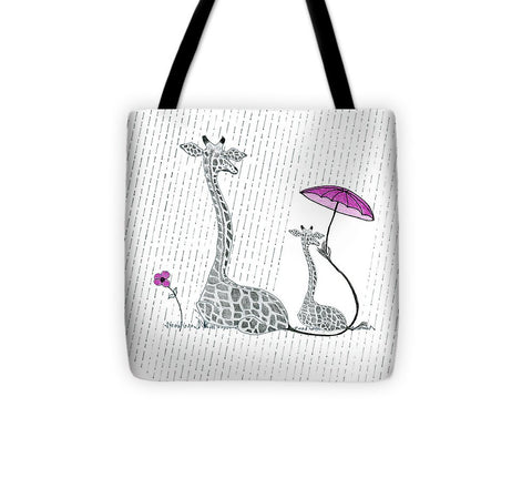 Giraffe Mumma Love - Pink - Tote Bag