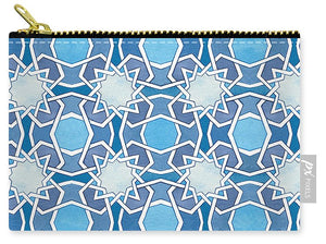 Mustansiriya Tile - Blues - Carry-All Pouch