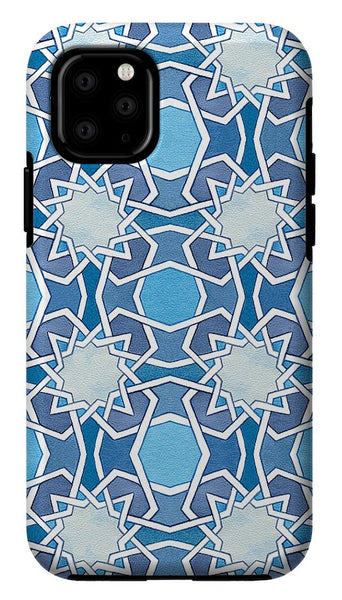 Mustansiriya Tile - Blues - Samsung Phone Case