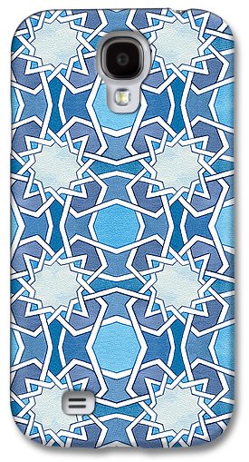 Mustansiriya Tile - Blues - Samsung Phone Case