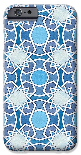 Mustansiriya Tile - Blues - Samsung Phone Case