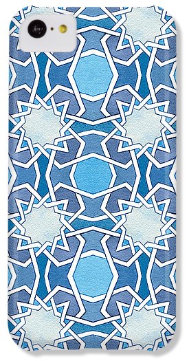 Mustansiriya Tile - Blues - iPhone Case