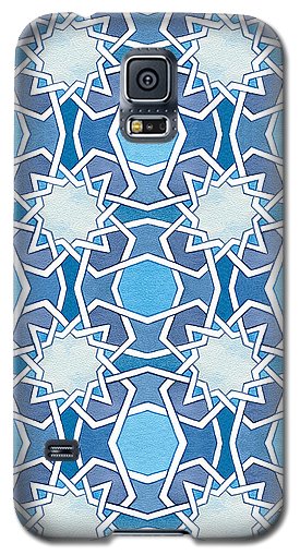 Mustansiriya Tile - Blues - Samsung Phone Case