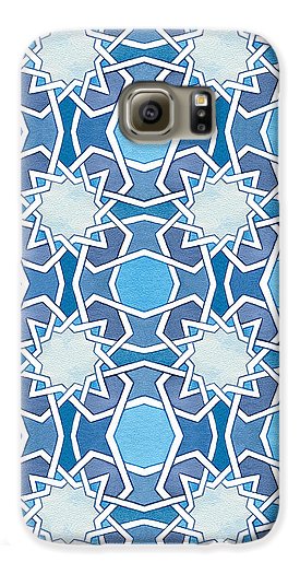 Mustansiriya Tile - Blues - iPhone Case