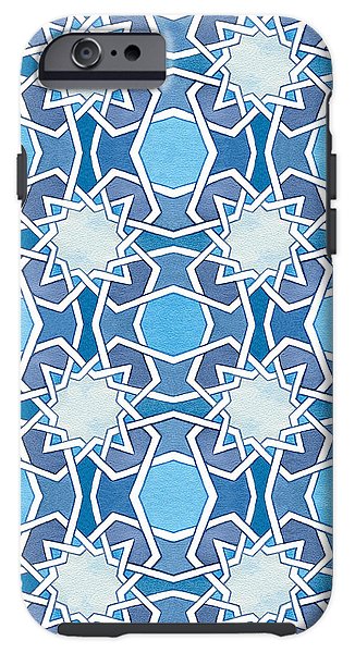 Mustansiriya Tile - Blues - Samsung Phone Case