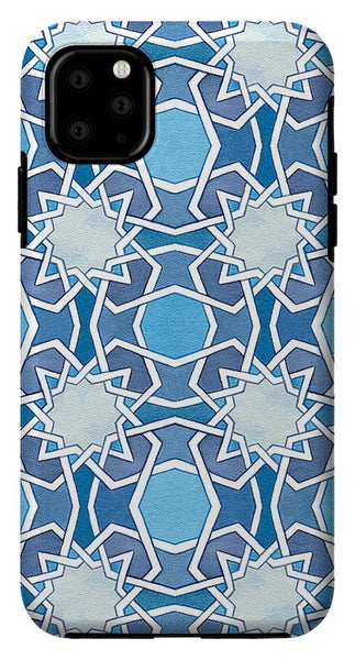 Mustansiriya Tile - Blues - Samsung Phone Case