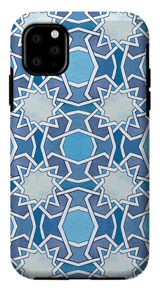 Mustansiriya Tile - Blues - Samsung Phone Case