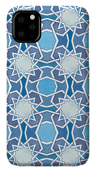 Mustansiriya Tile - Blues - iPhone Case