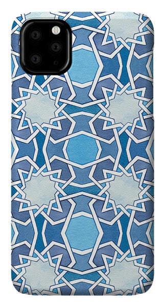 Mustansiriya Tile - Blues - iPhone Case