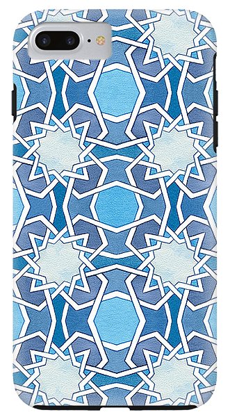 Mustansiriya Tile - Blues - iPhone Case