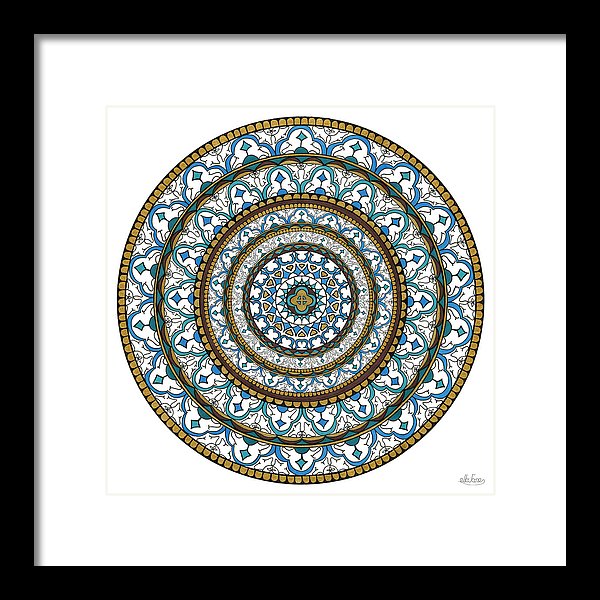 Sofia Calm - Blues Greens - Framed Print