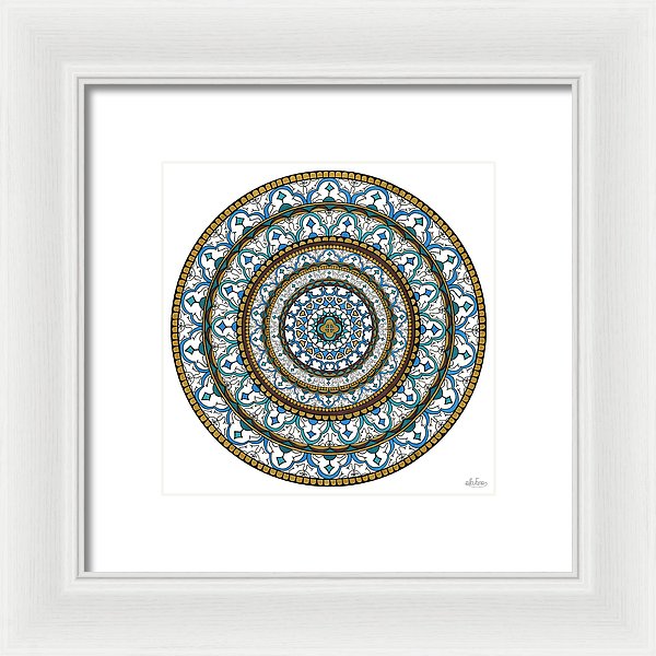 Sofia Calm - Blues Greens - Framed Print