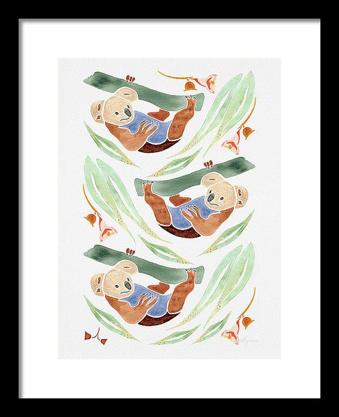 Swinging Koalas - Framed Print