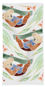 Swinging Koalas - Beach Towel