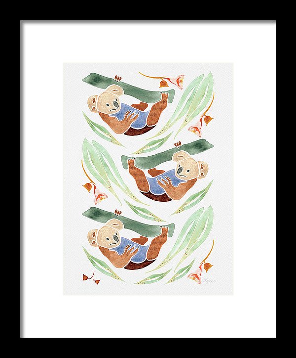 Swinging Koalas - Framed Print